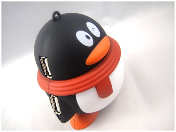 10pcs-Lot-QQ-hub-Cute-QQ-Penguin-High-Speed-4-Ports-USB2-0-Hub